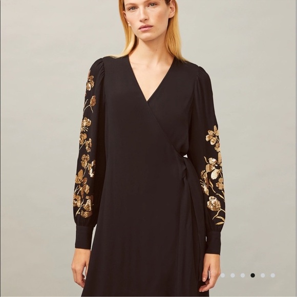 Tory Burch embroidered wrap dress - Picture 5 of 5